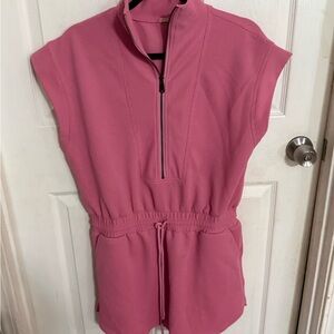 Sold Entro Pink Zip-Up Jumpsuit